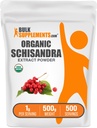 BulkSupplements.com 유기 Schisandra 추출물 분말 - Schisandra 보충교재, Schisandra Berries에서, 초본 보충교재 - 글루텐 무료 - 1g, 500g (1.1 lbs) (1의 포장)