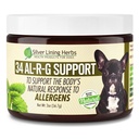 Silver Lining Herbs 34 Canine Al-R-G - 개를위한 초본 알레르기 보충 - 개를위한 자연 알레르기 지원 - 개의 건강, 정상 및 알레르기에 대한 자연적 반응을 밀어 - 2 Ounce Jar