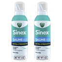 VICKS Sinex Saline 여분 힘 Nasal 살포, 3X Concentrated* 약 자유로운 매우 정밀한 안개, 즉시 Clear Congestion에 집중된 Mucus, 매일 사용을 위한 안전, 5개 OZ x 2를 위한 매우 집중하는