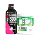 PROSUPPS L-Carnitine 3000 자극제 무료 액체 탄 (31 서빙, 드래곤 과일) 및 열 지방 연소 열성 분말 (25 서빙, 스파이시 '리타) 번들