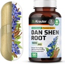 BIO KRAUTER 댄 Shen 뿌리 캡슐 - 1200 mg의 힘 - 100 빨간 하수구 모자 - 산화 방지제 소스 - Salvia Miltiorrhiza 뿌리 - Vegan
