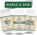 Double Wood Supplements Tongkat Ali, Fadogia Agrestis 및 Turkesterone 번들 - Athletic 성능 지원을위한 궁극적 인 남성 건강 번들