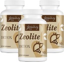 비석 Detox 캡슐, 유기 활성화 된 숯, 벤토나이트 클레이, 1-2 μm Clinoptilolite, 최대 흡수, Gut Liver Detox Cleanse 전체 바디 여성 남성, 270 캡슐