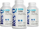 Res-Q 1250 Omega-3 물고기 기름 캡슐 3 팩