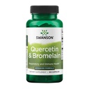 Swanson Quercetin & Bromelain-Promote 호흡기 건강 지원 보조 Seasonal 면역 체계 건강 지원 Cholesterol 수준 이미 w/i 정상 범위 100 모자 (250mg Quercetin/78mg Bromelain)