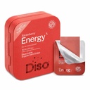 DISO - 에너지 - 비타민, 딸기 맛, 채식, 설탕 무료, 높은 흡수, 글루텐 무료, 개별적으로 감싸는, 30의 Dissolvable 지구를 가진 빠른 용해 카페인 지구