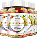 4 팩 오메가 3 6 9 Gummies Vegan 식용 곰 사탕, 비 GMO, 낮은 설탕