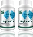 GB Golden Beaver® Lung Cleanse - 위험에 대한 효과적인 대리인 또는 바이러스 감염, 흡연, COPD, 오염 - 7 자연 성분.2 병 병