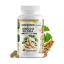 GreeNatr Ginko Biloba & Panax Ginseng 보충교재 - 기억과 초점을 위한 빨간 인삼 뇌 보충교재 - Ginkgo Biloba 좋은 시각, 면역 체계 및 개량한 혈액 교류를 위한 보충 교재 - 60의 정제