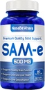 SAM-E 보충교재 500mg | Bone와 Mood 지원 보충교재를 위한 쉬운 흡수 S-Adenosyl-L-Methionine SAM-e 500mg | 미국 비 GMO 및 글루텐 자유로운에서 만드는 (90 일 공급)