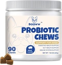 개를위한 Probiotics - Itchy Skin, Ears, Yeast Balance, 알레르기, 건강 면역, 개 Gut Health, Prebiotics, Dogs Probiotics, Reduce Diarrhea, 90 Chews (돼지)와 소화 건강 향상