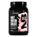NutraBio 100 % Whey Protein Isolate Protein Powder, 25g Protein with Complete Amino Acid Profile, Non-GMO, Soy & Gluten 무료, 낮은 Carb, 낮은 Calorie Whey Protein Powder, Strawberry Ice Cream, 2 Lbs