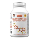 ANDREW LESSMAN Quercetin 500mg - 30 캡슐 - 500 mg 유일한 Quercetin Phospholipid Complex, 건강한 심장, 순환 및 면역 기능을 지원하는 높게 흡수성 공식. 첨가물 없음.