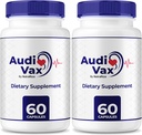(2개의 팩) Audivax - Audi Vax 진보된 최대 귀 지원, 안 귀 건강을 승진시키는 자연적인 공식, Audi Vax 건강, 공식적인 감사 약, Audivax 검토 (120의 캡슐)를 위한 최대 힘