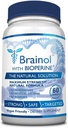Fungavir Brainol - 대상 두뇌 지원 보충교재 - B 비타민, 마그네슘, 아미노산, St. John 's Wort, Phosphatidylserine, Ginkgo Biloba - Vegan-Friendly - 60 캡슐 - 1 개월 공급