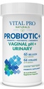 Vital Pro Naturals - 질 PH & Urinary Probiotics + Prebiotics, Postbiotics, Parabiotics, 4-in-1 여성용 보충, 높은 효능, 64 Strains, 소화, 질, 우린, 면역력, 30 ct