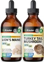 BIO KRAUTER 라이온스 Mane Tincture 4 Fl. Oz. & 터키 꼬리 버섯 Tincture 4 Fl. Oz.