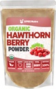 XPRS Nutra 유기 Hawthorn 베리 분말 - 프리미엄 USDA 유기 Hawthorne 베리 분말 심장 혈관 지원 - Vegan 친절한 Hearth 건강 보충교재 (16 Ounce)