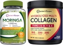 의사의 조리법 Moringa 90 Vegan 모자 & 다 교원질 펩티드 분말 16oz