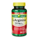 일반적인 봄 밸리 L'Arginine 아미노산 심장 건강 보충교재 캡슐, 500mg의 가치 크기, 100 조사 + 1 소형 알약 콘테이너 (스타일 & 색깔변화)
