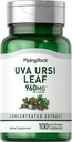 Piping Rock Uva Ursi 캡슐 | 960mg | 100 알약 | 허브 리프 추출물 보충 | Non-GMO, 글루텐 무료