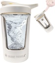 전기 Protein Shaker Bottle – 15oz USB 충전식 휴대용 믹서 단백질 쉐이크, 스무디 및 사전 운동, 트리탄 안전, BPA-Free, 체육관 액세서리, 누출 방지 (흰색)