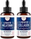 WINDSOR BOTANICALS Melatonin와 교원질 액체 나머지와 Recuperation 피부 뭉치