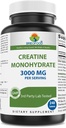 Brieofood Creatine 환약 서빙 당 3000 mg - 240의 정제 - 순수성 & 질을 위해 시험되는 제 3 당 실험실 - 도움은 운동 성과를 개량합니다