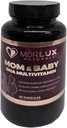 Mommy & Baby DHA Multivitamin - 여성을위한 Prenatal & Postnatal 비타민 - 아기의 두뇌, 눈 및 뼈 발달 지원 - 비 GMO, 글루텐 프리, 60 캡슐