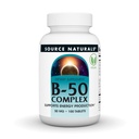 Source Naturals B-50 Complex - 에너지 생산 지원 * - 50 mg - 100 정제