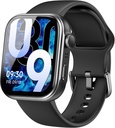 TOZO AMOLED S6 똑똑한 시계 1.85" Ultra-Clear 스크린 동적인 얼굴 Bluetooth 외침, 100+ 운동 형태 수면 감시자 IP68를 가진 적당 활동 추적자 방수 검정