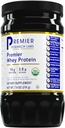 Premier Research Labs Whey Protein - Unflavored Premier Whey Protein Powder, Organic Whey Protein Concentrate, Keto Friendly, 음료와 쉽게 혼합, 낮은 열 필터링 - 7.4 Oz