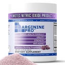 L-Arginine PRO | 5,500mg L-Arginine Plus L-Citrulline 1,100mg 포도 분말 음료 혼합 보충 증가 된 질소 산화물 생산