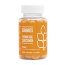 NaturesPlus Gummies Turmeric Curcumin - 60 Gummies, Peach - 관절 지원, 소화 및 심장 혈관 건강 - Vegan, 글루텐 무료, 비 GMO - 30 서빙