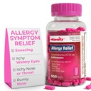 적시 알레르기 완화 Diphenhydramine HCl 25 mg - 650 캡슐 - Benadryl Allergy Ultratab와 비교 - Antihistamine - 알레르기 약물 - 성인을위한 토끼 노스 구호 - Watery Eyes 치료