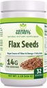 허브 비밀 유기 전체 플럭스 씨앗 보충 | 14 G Per 서빙 | Raw Vegan | Non-GMO | 글루텐 프리 | 미국제 (1 팩, 1 Lb)