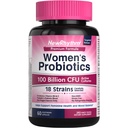 여성, P-5-P, 비타민 C 및 유기 크랜베리, 100 억 CFU 18 Strains, Prebiotics & Digestive Health & PH Balance, 60 캡슐에 대한 질 프로바이오틱스에 대한 새로운 Rhythm Probiotics