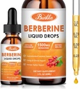 (2 팩) Berberine 보충교재, Ceylon Cinnamon, Bitter Melon, Sugar-Free & Vegan 보충교재 지원 면역 체계 & 위장 배려 - 4개의 FL Oz를 가진 Berberine 액체 하락