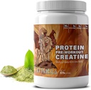 CHIMERA All-in-One Protein & Pre-Workout Powder - 36g Protein, 3g Creatine, Non-GMO, Sugar-Free, Low Sodium, Matcha의 천연 카페인, 인공 풍미 없음