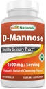 최고의 Naturals D-Mannose 캡슐 - Urinary Tract Cleanse 보충교재 1500mg/Serving - 120 조사