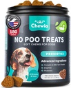 개를위한 Poo Chewable 없음 - 효소가있는 소화 건강을위한 Probiotics - Coprophagia Deterrent - Canine Stool Eating Deterrent - 소화, 치과, Gut & 면역 건강 - Poop Eating 없음
