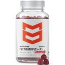 MTN OPS 비타민 D3 K2 Gummies, 5000 IU 비타민 D3 및 비타민 K2 MK7, 자연적으로 Gluten-Free 천연 딸기 맛, 60 Soft-Chew Gummies, 콘테이너 당 60의 서빙