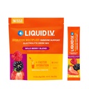 액체 I.V.® Hydration Multiplier® +Immune Support - Wild Berry - Hydration Powder Packets | Electrolyte Powder Drink Mix | 편리한 Single-Serving Stick | Non-GMO |14 서빙 (12장)