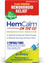 Boiron HemCalm On the Go Travel Essential for Hemorrhoid Relief of Pain, Itching, Swelling 또는 Discomfort - 2 개 (160 펠릿)