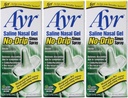 Ayr Saline Nasal 젤 No-Drip Sinus 스프레이,0.75 Fl Oz (포장 3)