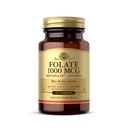 Solgar Folate 1000 mcg, 60 정제 - 1000 mcg Bio-Active Metafolin - Vegan, Gluten Free, Dairy Free, Kosher - 60 서빙