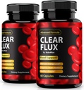 (2 팩) 클리어 플럭스 알약, 공식 ClearFlux 캡슐, 올-자연적 인 지원, 안정 수준 및 건강한 순환을 유지하기위한 프리미엄 지원, 천연 Clear Flux 건강 검토 (120 캡슐)