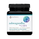 Youtheory Ashwagandha + GABA - 유기 KSM-66-1,000 mg Ashwagandha & 100 mg GABA - Cortisol, 에너지, 및 기억 지원 보충교재 - 60 채식 캡슐 (30 일 공급)