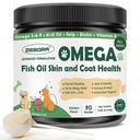 개, 야생 잡힌 개 물고기 기름, EPA & DHA, Krill 기름, Kelp, 피부 및 외투 보충교재, 반대로 Itch & Shedding, 지원 건조한 피부, 합동 건강, 개 알레르기를 위한 ZEBORA 오메가 3 물고기 기름