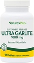 NaturesPlus Ultra Garlite 1000 mg - 90 정제 - 감소 된 냄새 마늘 - Free-Radical Defense & Immune Health에 대한 영양 지원 - 지속 방출 - 90 서빙